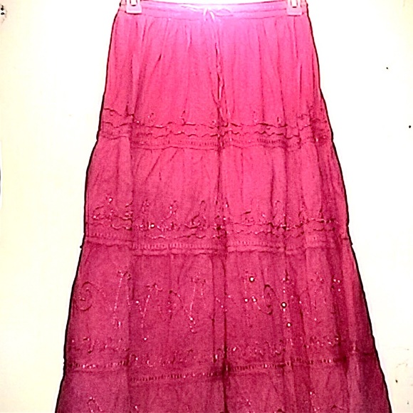Advance Apparels Dresses & Skirts - Advance Apparels maxi beaded pink Skirt